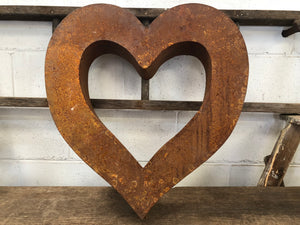 XL Rustic Heart Sculpture IN STOCK