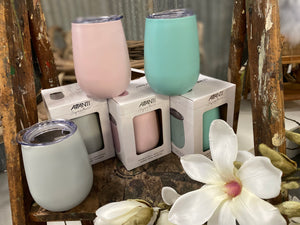 WINE double insulated TUMBLER 300ml GREY