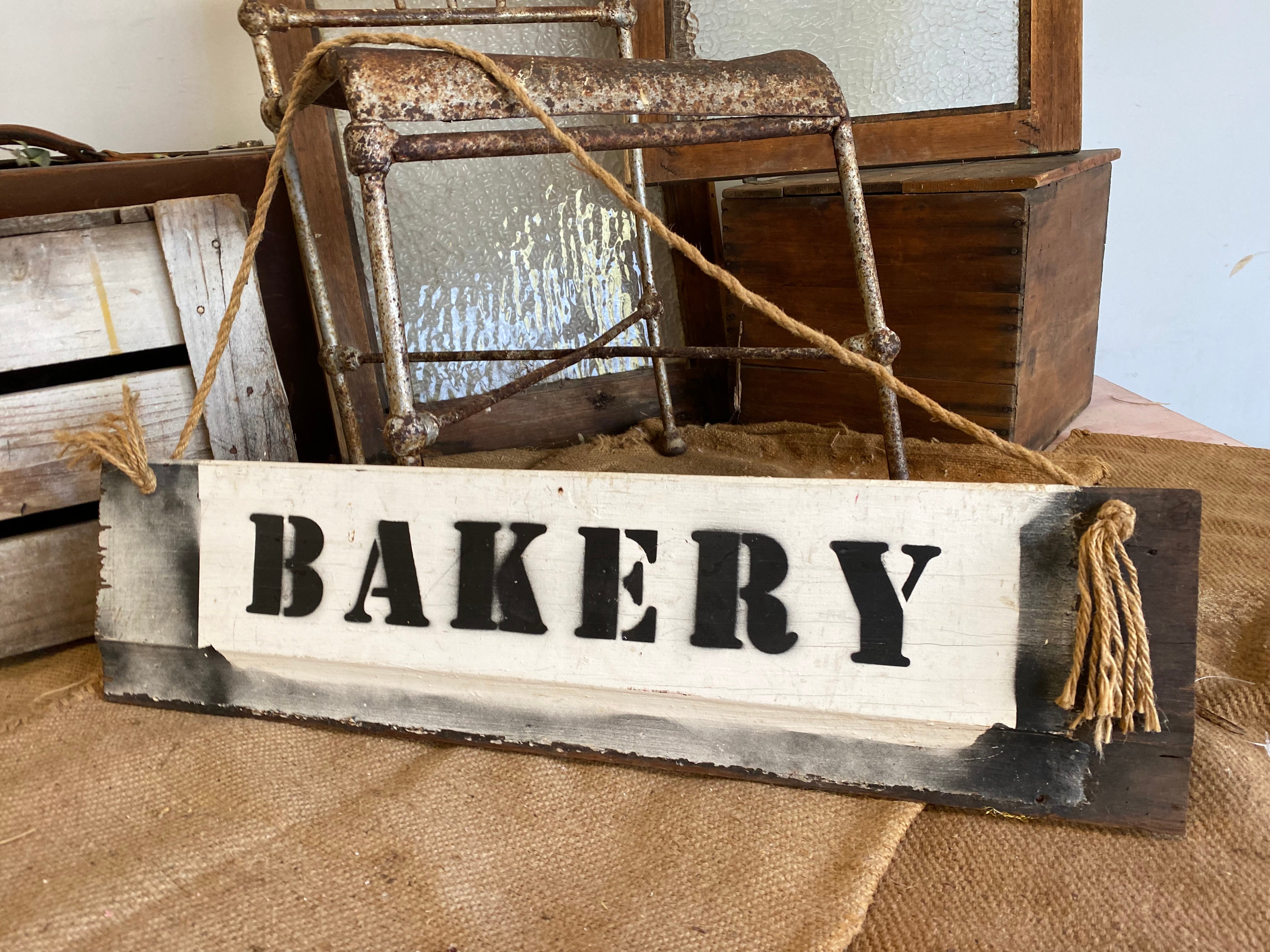 Distressed Handmade Bakery Sign