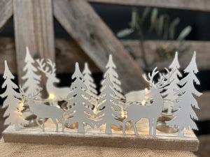 White Christmas TEA LIGHT Decor