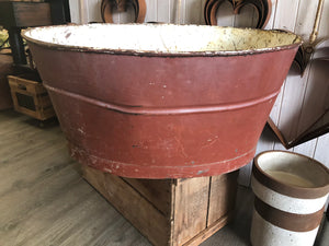 XXL Red Oval Wash Tub