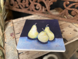 Large French 3 Pear Trivet