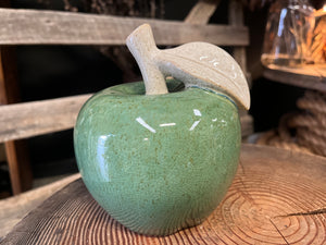 Ceramic Green Apple Decor
