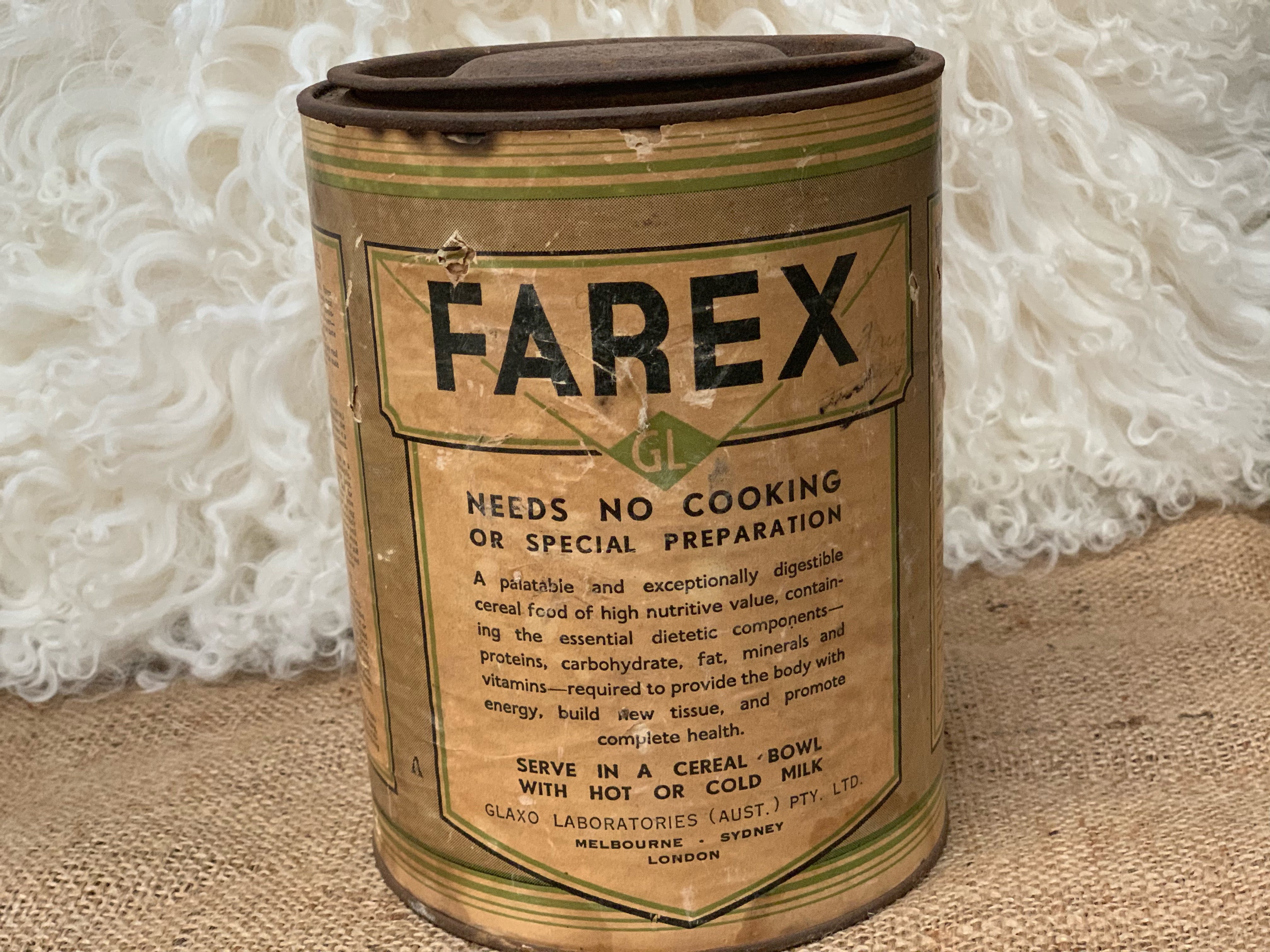Vintage FAREX Tin