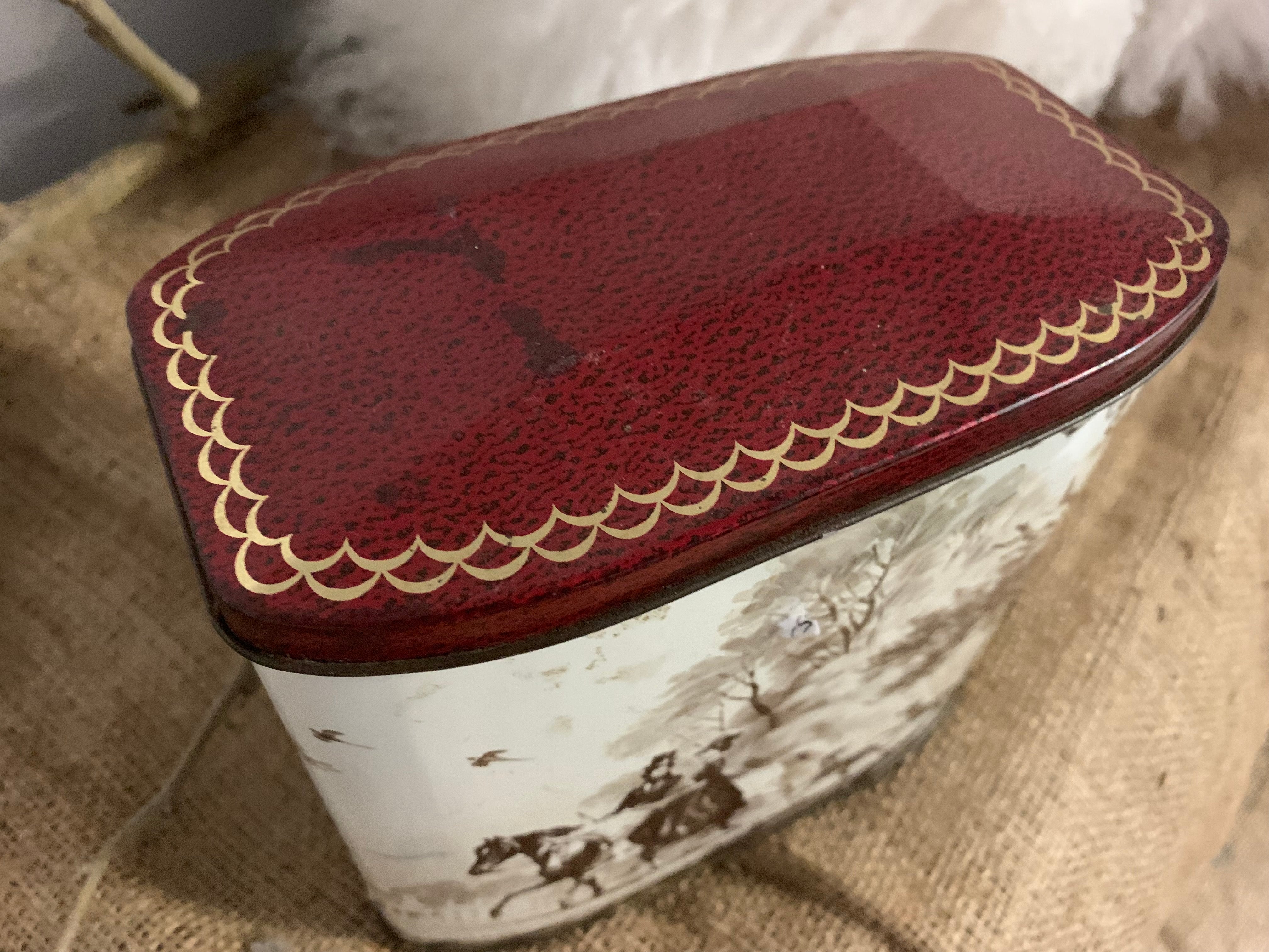 Vintage Red Lid Tin