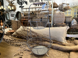 Tiered wire Fruit Basket