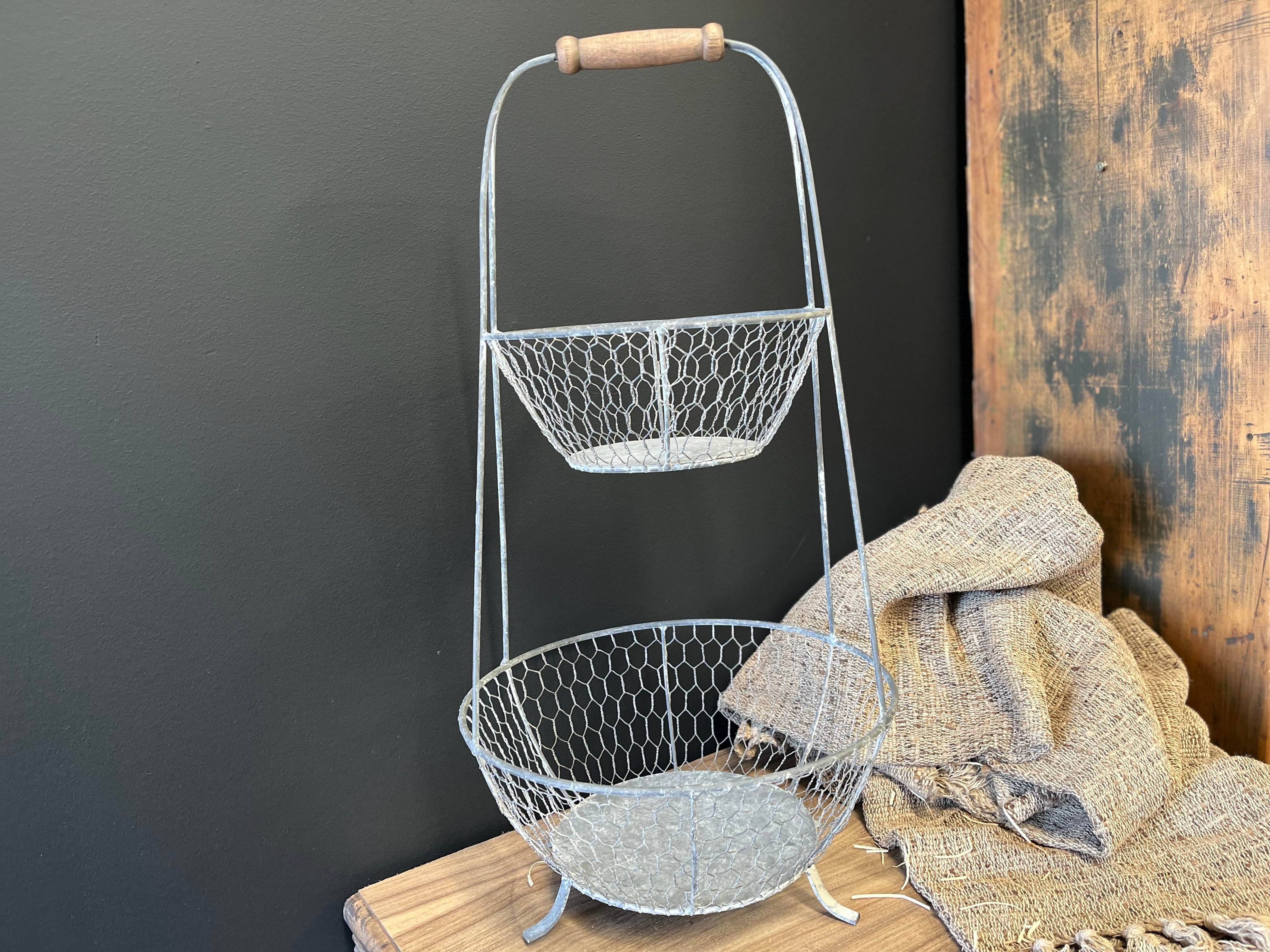 Tiered wire Fruit Basket