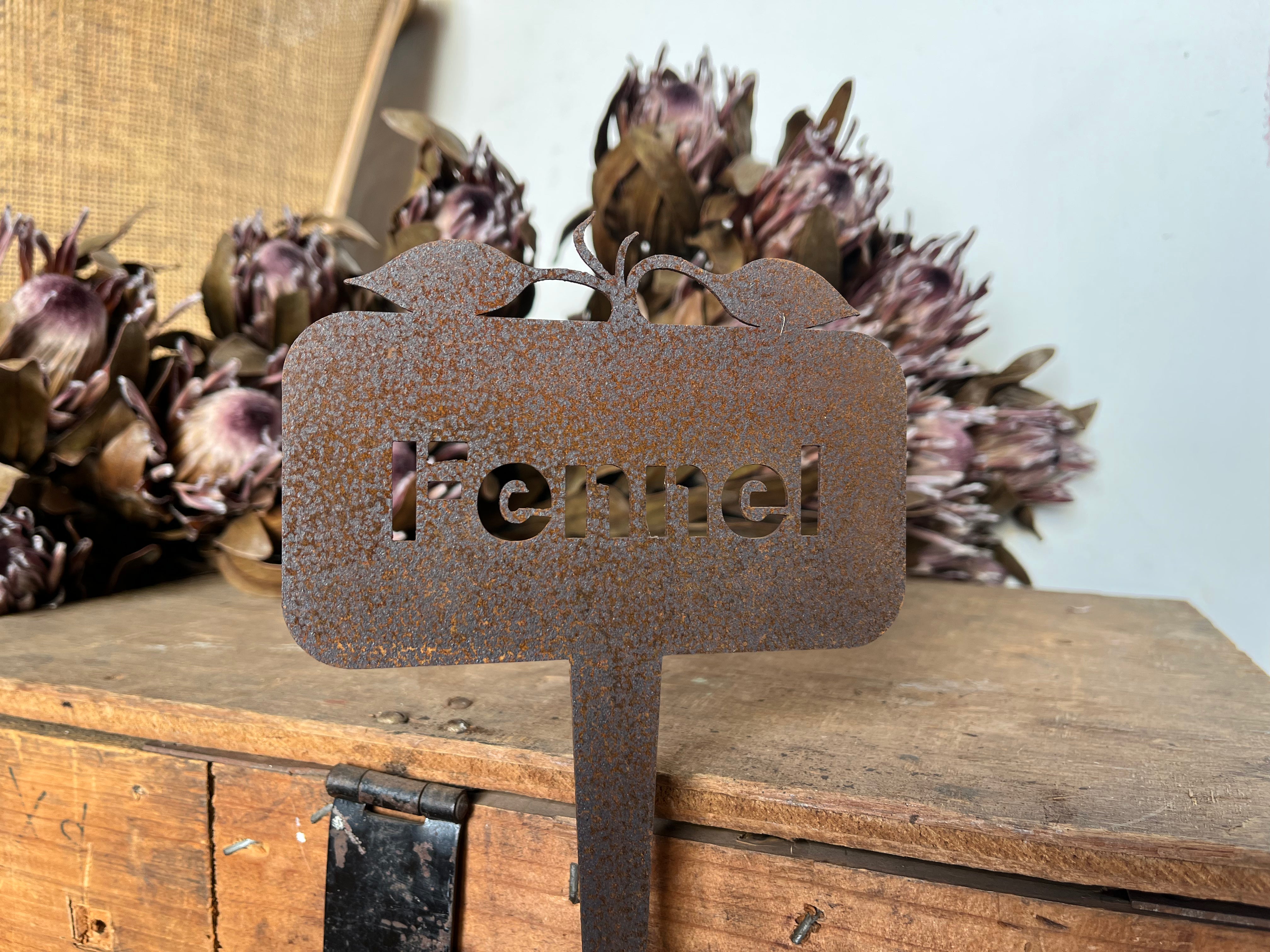 Rusty FENNEL Garden stake