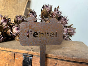 Rusty FENNEL Garden stake