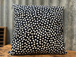 NAVY SPOT Cushion FREE Postage