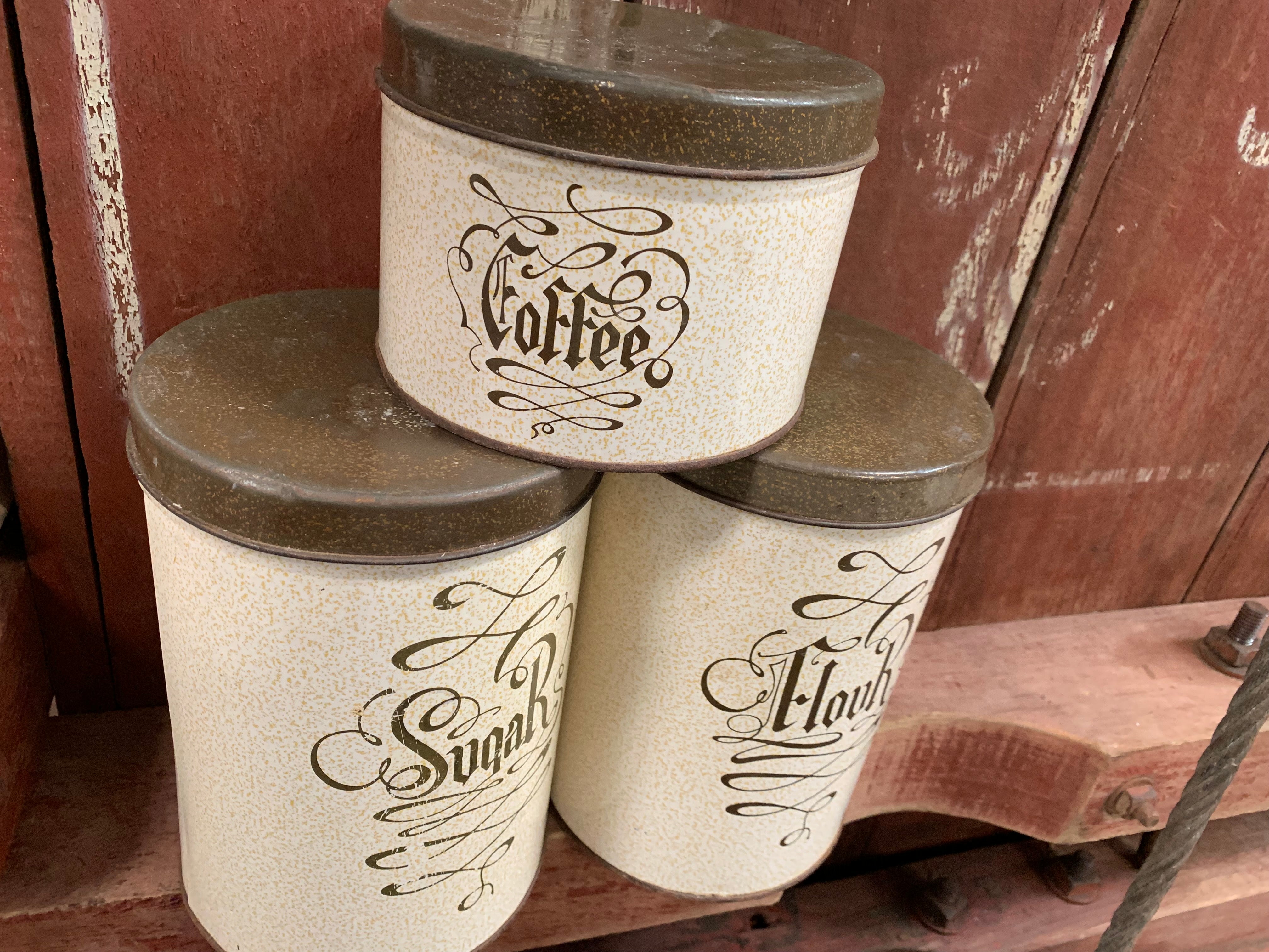 Olde Tin Canister Set