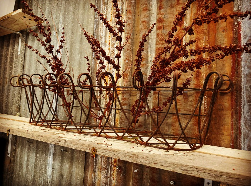 Rusty Window Basket